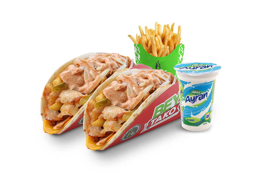 2'li Bey Tako Tavuk Döner Menü