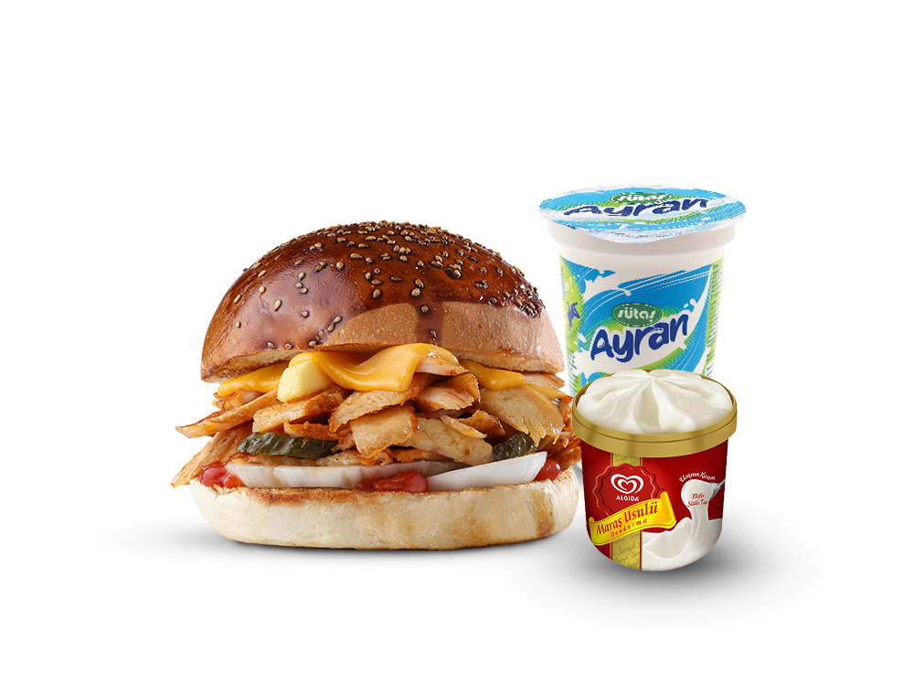 Algida Tavuk Döner Burger Menü